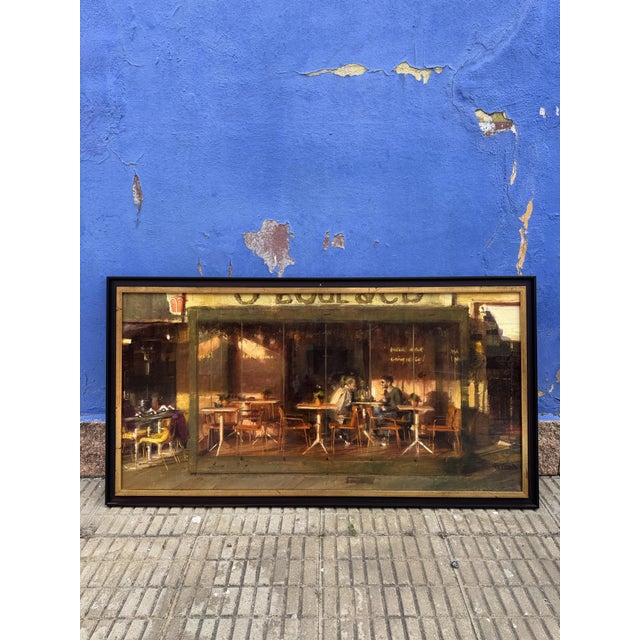 Simón Pasini, Break in Caffé Milano, 2014, Oil on Canvas For Sale - Image 3 of 6