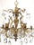 Antique 10 Arm Big Brilliant Bold Beautiful Brass Cut Lead Crystal Chandelier For Sale - Image 12 of 12