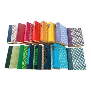 Vintage Colorful Patterned Reader’s Digest Classic Literature Books - A Set of 15 For Sale
