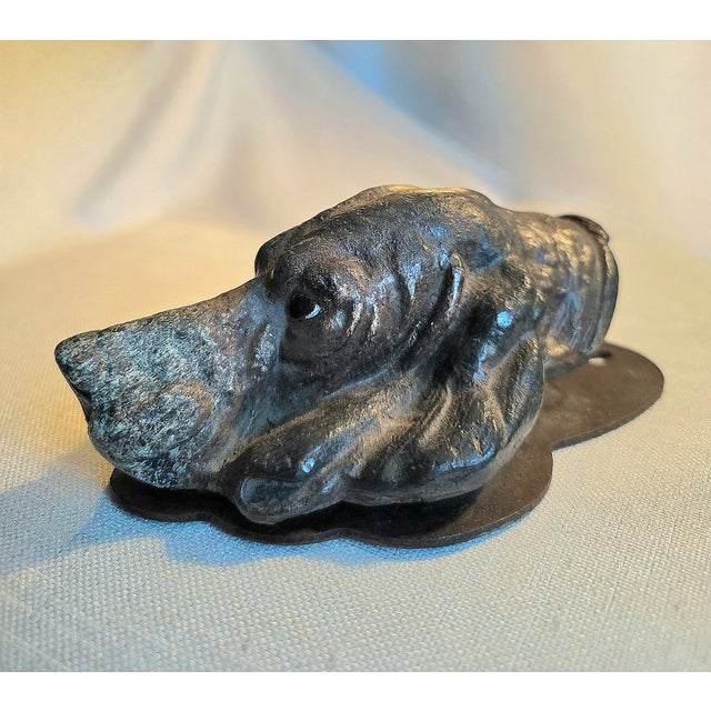 Antique Bronze Hound Dog Letter/Note Clip Early 1900s For Sale In New York - Image 6 of 6