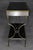 John Vesey Attributed Steel & Brass Two Teir Console W/ Black Glass For Sale In Philadelphia - Image 6 of 13