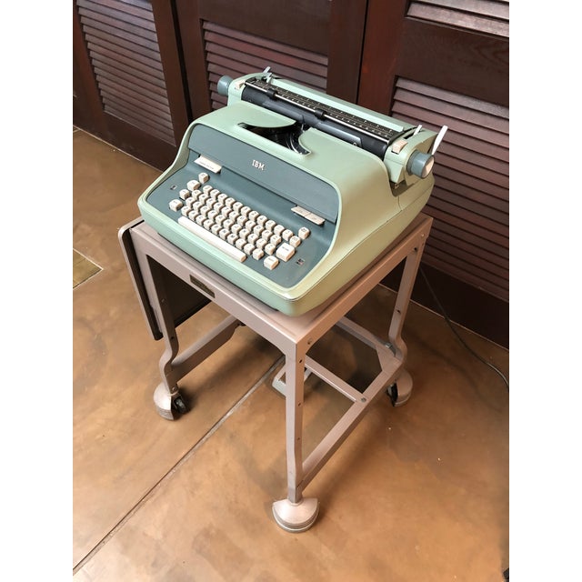 Vintage 1960’s Ibm Electric Typewriter and Metal DropLeaf Typewriter