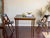 Mid-Century 1960s Coronet “Wonderfold” Walnut Table & Pair of Folding Chairs Set With Black Vinyl for Poker Game or Breakfast Nook For Sale - Image 9 of 12