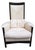 Model Peggy Armchair in White Leather by Umberto Asnago for Giorgetti, 1980s For Sale