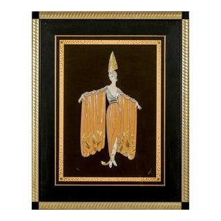 Erte Signed and Numbered Serigraph - Titled: Cape a La Russe For Sale