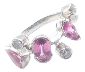 Cartier Meli Melo Platinum Diamond Pink Sapphire Ring