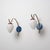 Blue Italian Brass, Blue and Red Metal and Opaline Glass Sconces, 1950s, Set of 2 For Sale - Image 8 of 8