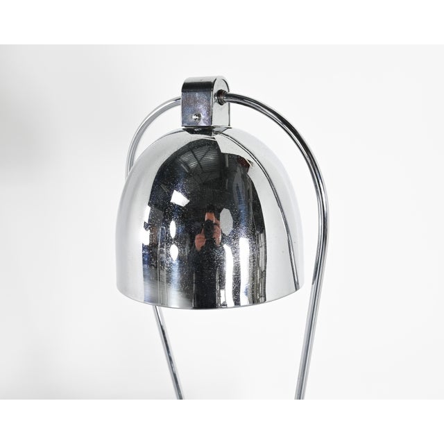 Chromed Metal Lamp attributed to Yves Jujeau and André Mounique for Jumo, France, 1930s For Sale - Image 10 of 14