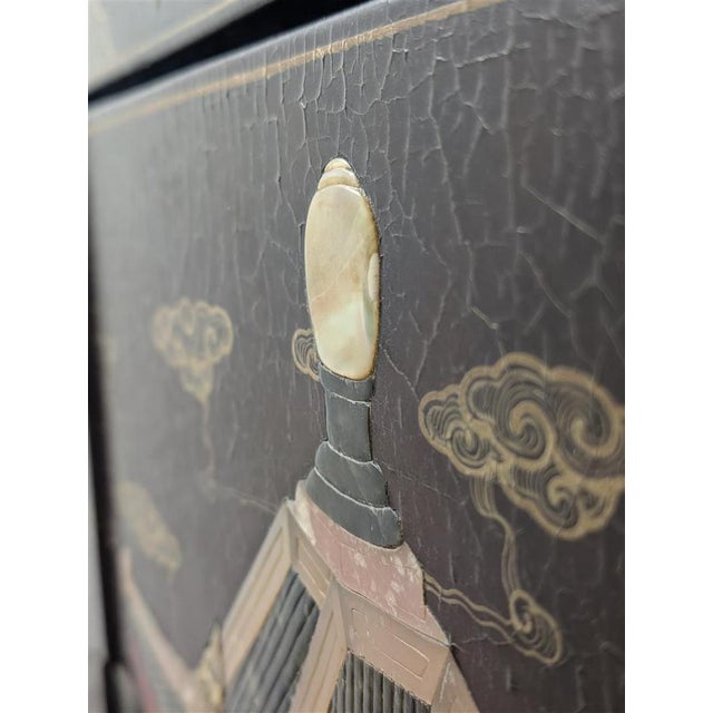 Handcrafted Chinese Bar Cabinet with Lighting For Sale - Image 11 of 18