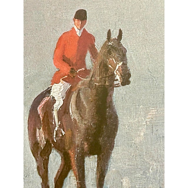1980s English Fox Hunting Scene Framed Art For Sale - Image 5 of 6