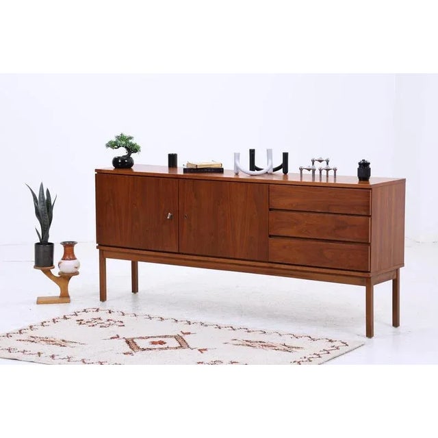 Mid-Century Walnut Sideboard with Drawers, 1960s For Sale - Image 15 of 15