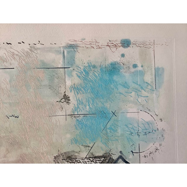 Signed 1985 Etching by Islam Monirul (Monir) — Aurore Boreale For Sale - Image 10 of 12