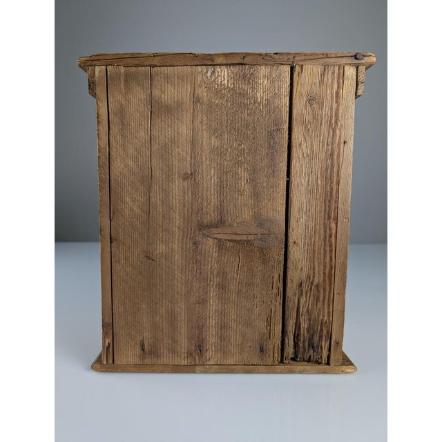 Wood Small Rustic Primitive Natural Pine Apothecary Chest, 1940s For Sale - Image 7 of 16