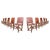 Pine Dining Chairs, France, 1960s, Set of 10 For Sale