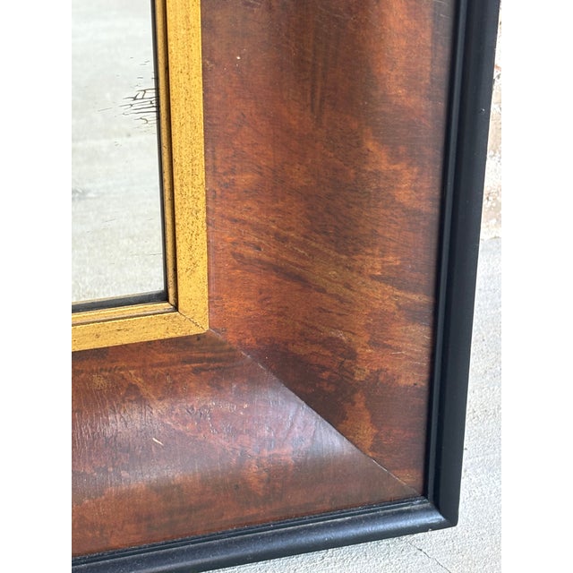 Antique Early 19th Century American Empire Mahogany & Gilt Ogee Wall Mirror For Sale - Image 14 of 18