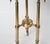 1970s Vintage Cast Brass Vanity Stool – Neoclassical Style With Faux Leather Seat For Sale - Image 5 of 9