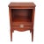 Mid 20th Century Refnished Federal Style Satin Mahogany Single Drawer Nightstand For Sale