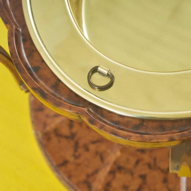 Art Deco Style Coffee Table in Metal, Wood and Resin, 1950s For Sale - Image 11 of 12