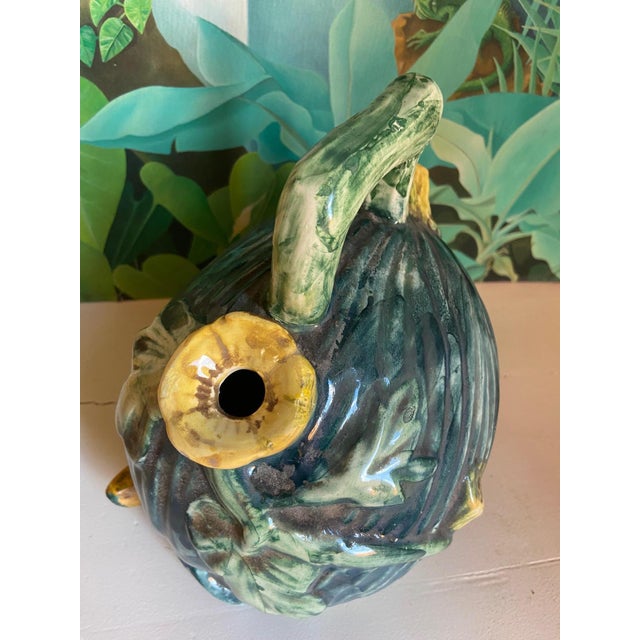 Spanish Trompe-Loeil Watermelon Ceramic Pitcher, 1960 For Sale - Image 4 of 10