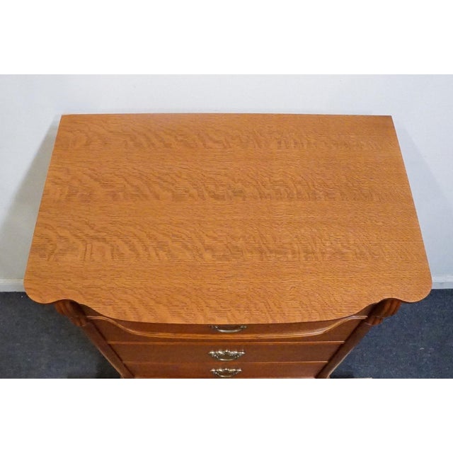 Lexington Furniture Victorian Sampler Collection Quarter Sawn Oak 32" Chest of Drawers 391-306 For Sale - Image 10 of 15