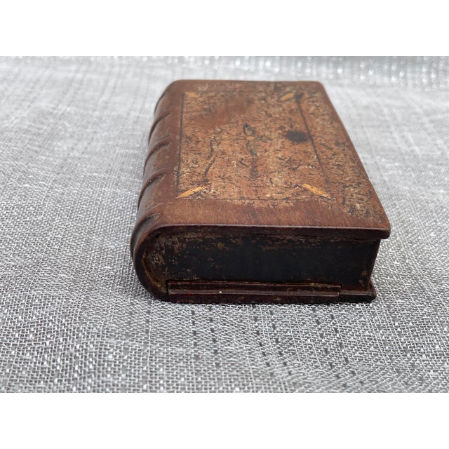 Antique Wooden Book Match Safe For Sale - Image 12 of 15