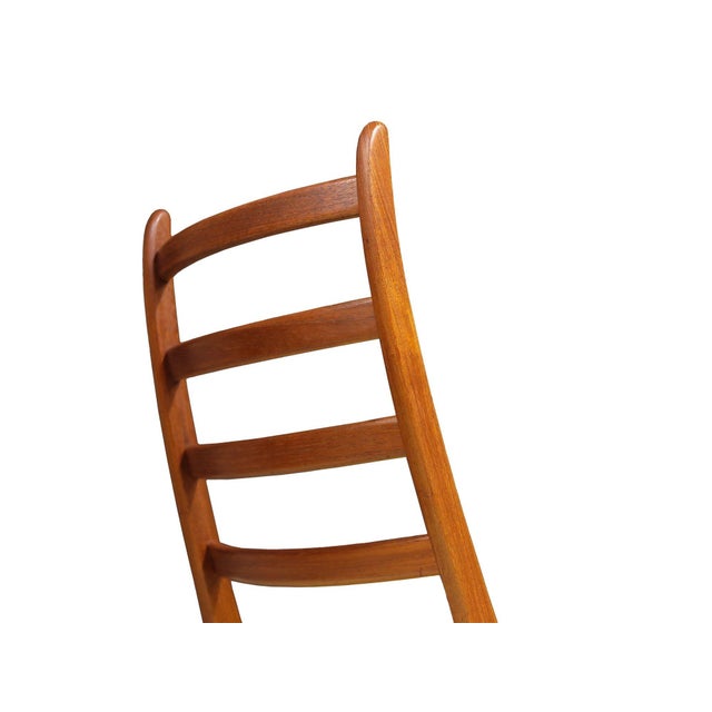 Mid 20th Century Attributed to Kai Kristiansen for Korup Stolefabrik Teak High Back Dining Chairs (Set of 4) - Restored For Sale - Image 4 of 10