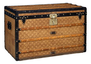 Antique Trunk in Woven Canvas from Louis Vuitton, 1890