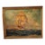1920s Boat Oil Painting at Sunset For Sale