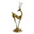 Deco Style Mid-Century Brass Deer Figure For Sale
