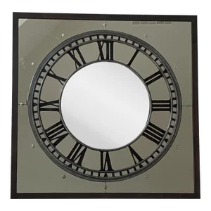 Restoration Hardware Oversized Convex Clock Wall Mirror