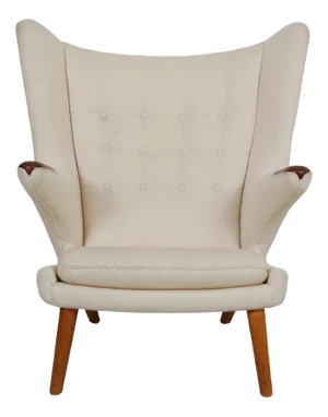 Papa Bear Chair in Greenlandish Wool by Hans Wegner, 1950s