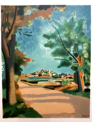 Provence Village - Lithograph 1965