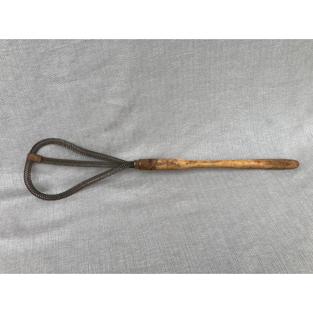 Antique Wood Woven Metal Rug Beater Herkules For Sale - Image 12 of 12