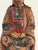 Chinese Antique Chinese Polychrome Carved Wood Amitayus Buddhist Devotional Figure For Sale - Image 3 of 12