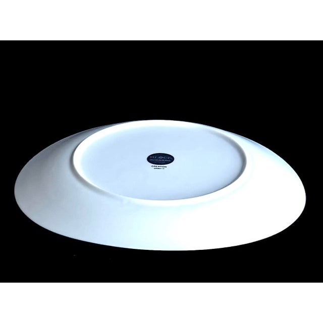 Christofle 1970s Block Bidasoa Porcelain Orbit Creation Dinner and Salad Plates, 12 Piece Set For Sale - Image 4 of 14