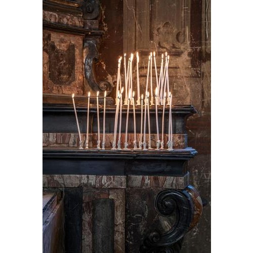Metal Bronze Sculptural Art Candleholders by Samuel Costantini, Set of 12 For Sale - Image 7 of 8