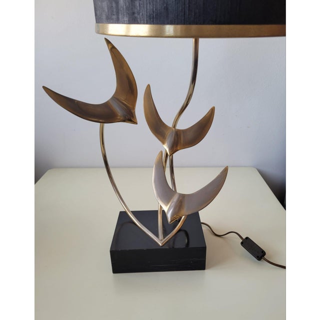 Mid-Century Modern Flight of Wild Geese Sculpture Lamp, France, 1970s For Sale - Image 3 of 18