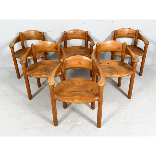 1970s Vintage Armchairs by Rainer Daumiller for Hirtshals Sawmill, Denmark, 1970s, Set of 6 For Sale - Image 5 of 18
