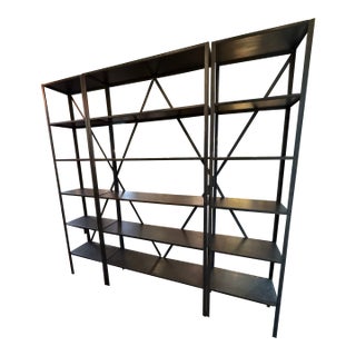 Industrial Metal Shelving Unit For Sale