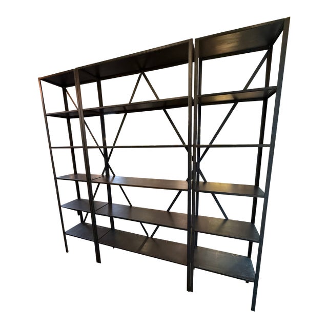Industrial Metal Shelving Unit For Sale