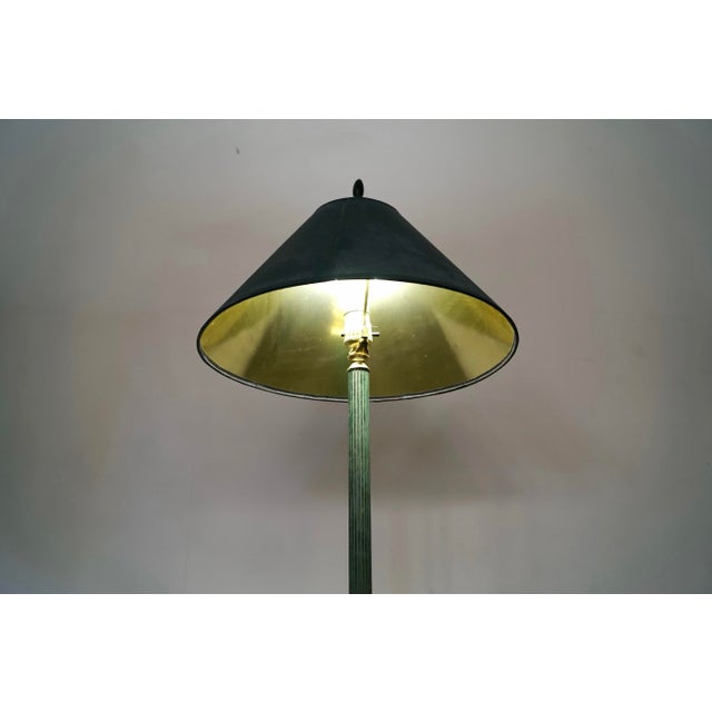 1970’s Postmodern Verdigris Floor Lamp For Sale - Image 11 of 12