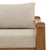 Wood Outdoor Teak & Taupe Cushion Chair For Sale - Image 7 of 7