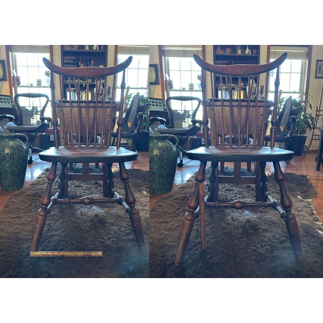 Antique Nichols & Stone Windsor Spindle Chair For Sale - Image 10 of 10