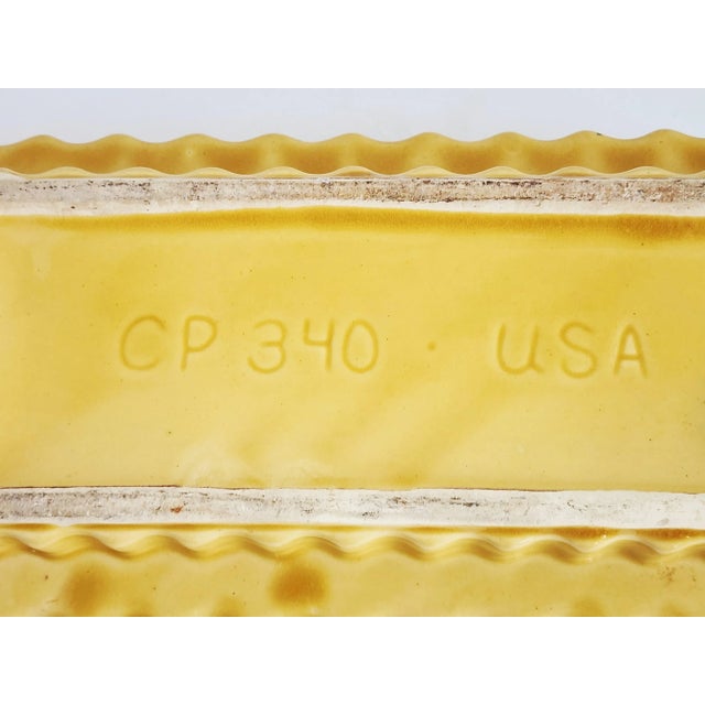 Mid Century Modern Cookson Pottery Yellow Ceramic CachePot For Sale - Image 10 of 10