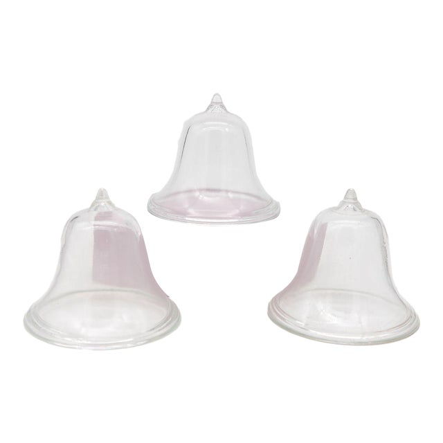 Set of 3 Glass Garden Cloches, English Mid 20th C. For Sale