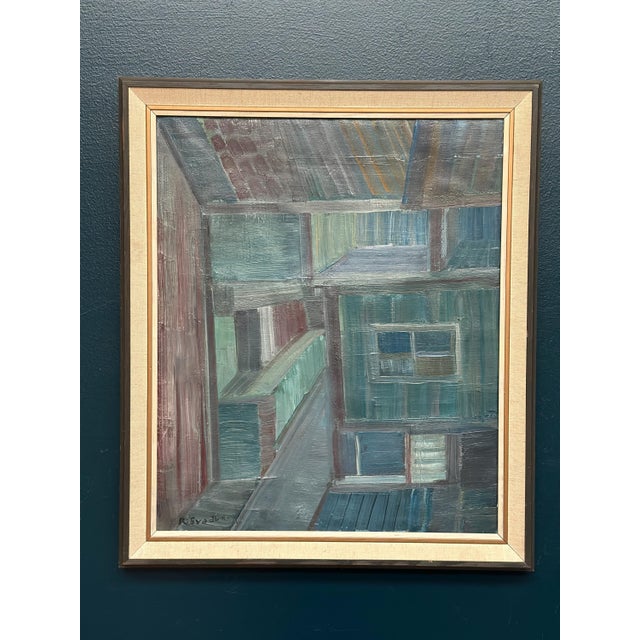 Ragnar Svedberg, Landscape Composition, 1950s, Oil Painting on Panel, Framed For Sale - Image 15 of 18