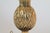 Wood Vintage Footed Brass Pineapple Table Lamp W/ Wood Base For Sale - Image 7 of 13
