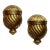 Two Gold Wall Pockets - Opulent Gilded Decor For Sale