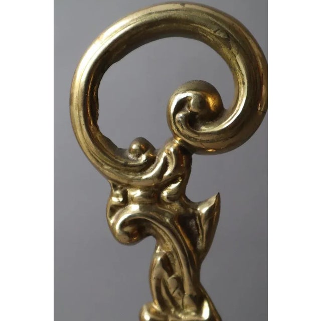 Hollywood Regency Hollywood Regency Door Stop Angel in Brass, 1980s For Sale - Image 3 of 8