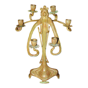 Antique Jugendstil Achille Gamba Candelabra